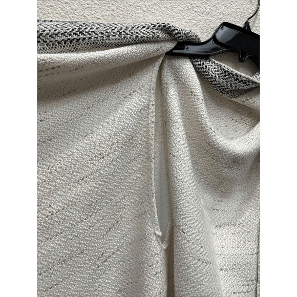 Express Bohemian sleeveless Poncho cotton blend one size Ivory Fringe - Picture 3 of 7